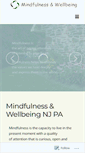 Mobile Screenshot of mindfulnessandwellbeing.com